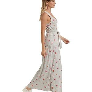 Lucky Brand Eliza Floral Belted Maxi Dress